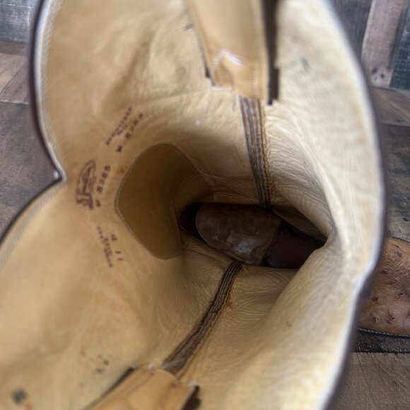 Justin W8285 Vintage Full Quill Ostrich Western Cowboy Boots Mens 11 D - Picture 9 of 12